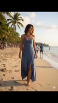 Vestido playero largo